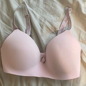 Victoria Secret baby pink wireless bra